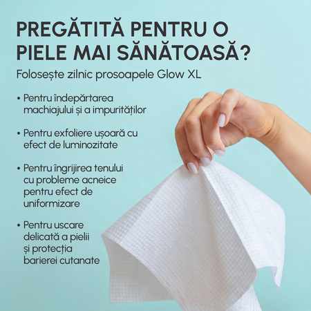 Prosoape faciale Glow Towels, XL, 30 bucati, Phin 741032
