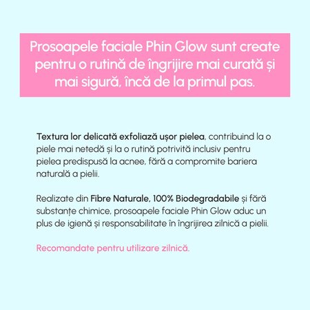 Prosoape faciale Glow Towels, XL, 30 bucati, Phin 741029