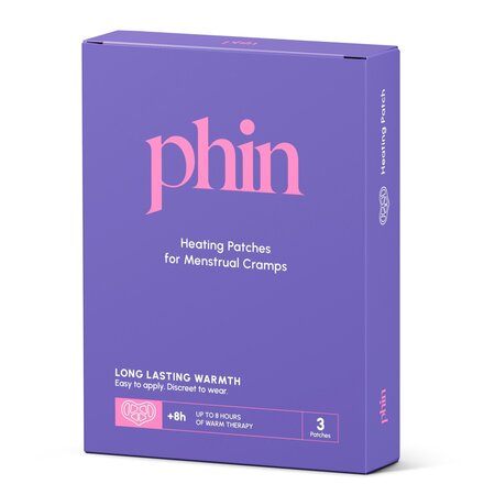 Plasturi termici pentru crampe menstruale, 3 bucati, Phin