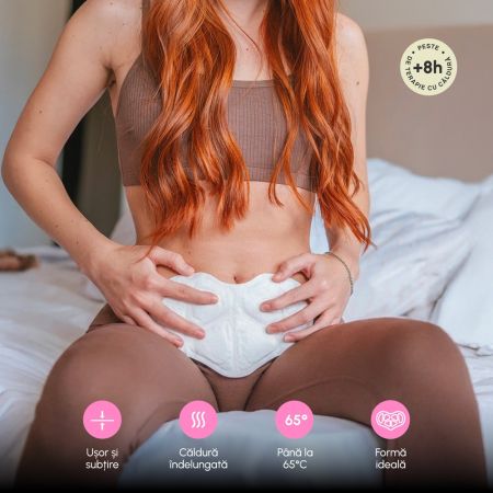 Plasturi termici pentru crampe menstruale, 3 bucati, Phin 698310