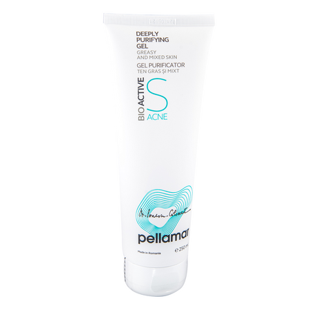 Gel purificator pentru ten gras si mixt BioActive S Acne, 250 ml, Pellamar