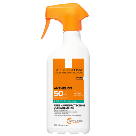 Spray de corp cu SPF 50+ fara parfum Family Anthelios, 300 ml, La Roche-Posay