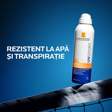 Spray invizibil de corp cu protectie solara SPF 50+ Anthelios UVSport, 200 ml, La Roche-Posay 698725