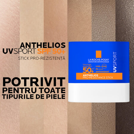 Stick cu protectie solara SPF 50+ Anthelios UVSport, 8 g, La Roche-Posay 698786