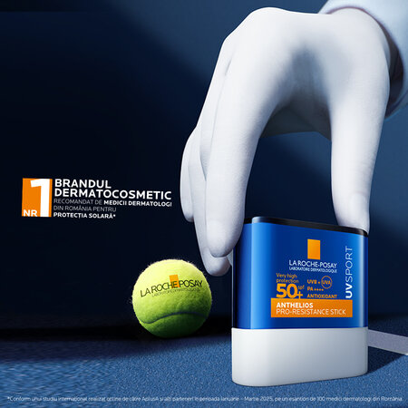 Stick cu protectie solara SPF 50+ Anthelios UVSport, 8 g, La Roche-Posay 698789