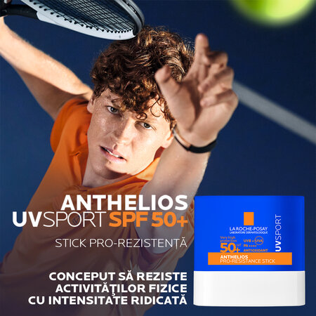 Stick cu protectie solara SPF 50+ Anthelios UVSport, 8 g, La Roche-Posay 698780