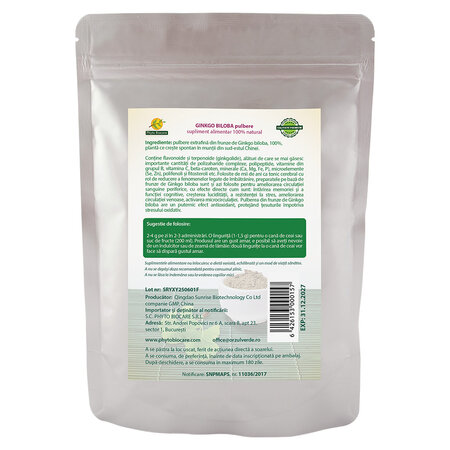 Pulbere Ginkgo biloba, 200 g 699060