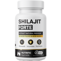 Shilajit Forte, 600 mg, 30 capsule vegetale, Nutrific