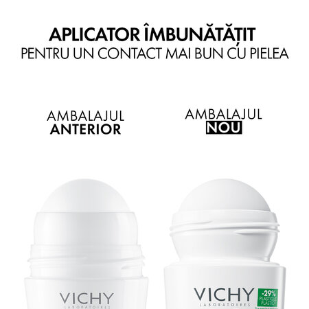 Pachet Deodorant roll-on antiperspirant Clinical Control 96H, 50 ml + 50 ml, Vichy 699423