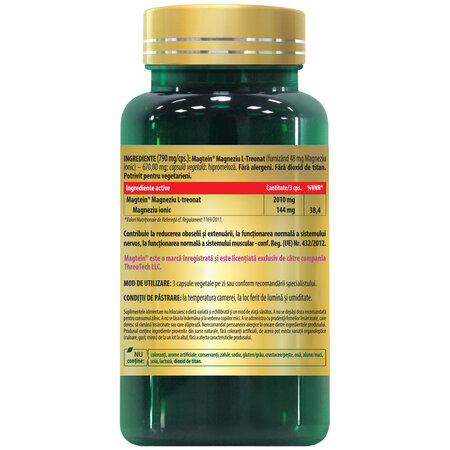Magneziu L-treonat Magtein, 90 capsule, Cosmo Pharm 699515