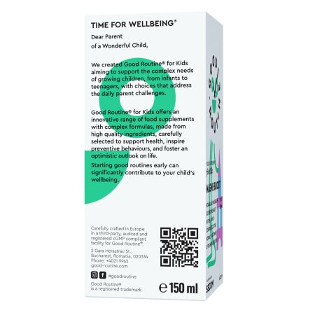 Sirop pentru copii Magne-Boost Good Routine, 150 ml, Secom 699530