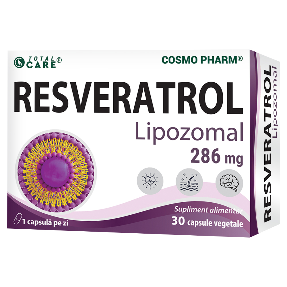 Resveratrol Lipozomal, 286 mg, 30 capsule, Cosmo Pharm