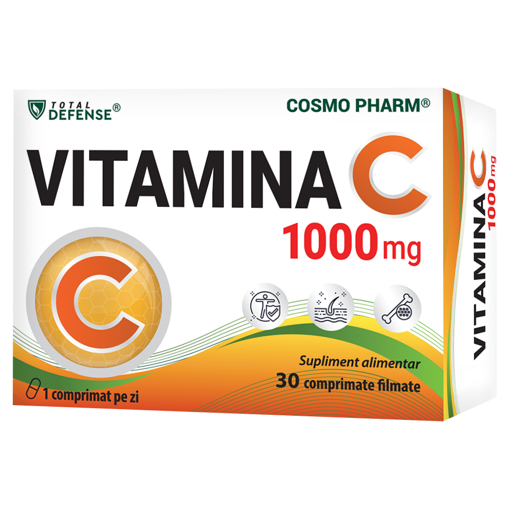 Vitamina C, 1000 mg, 30 capsule, Cosmo Pharm
