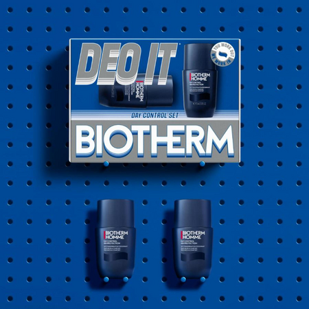 Set deodorant roll-on Homme Day Control, 2 x 75 ml, Biotherm 699593