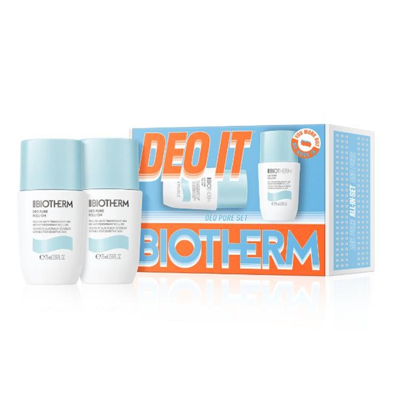 Set deodorant roll-on Deo Pure, 2 x 75 ml, Biotherm