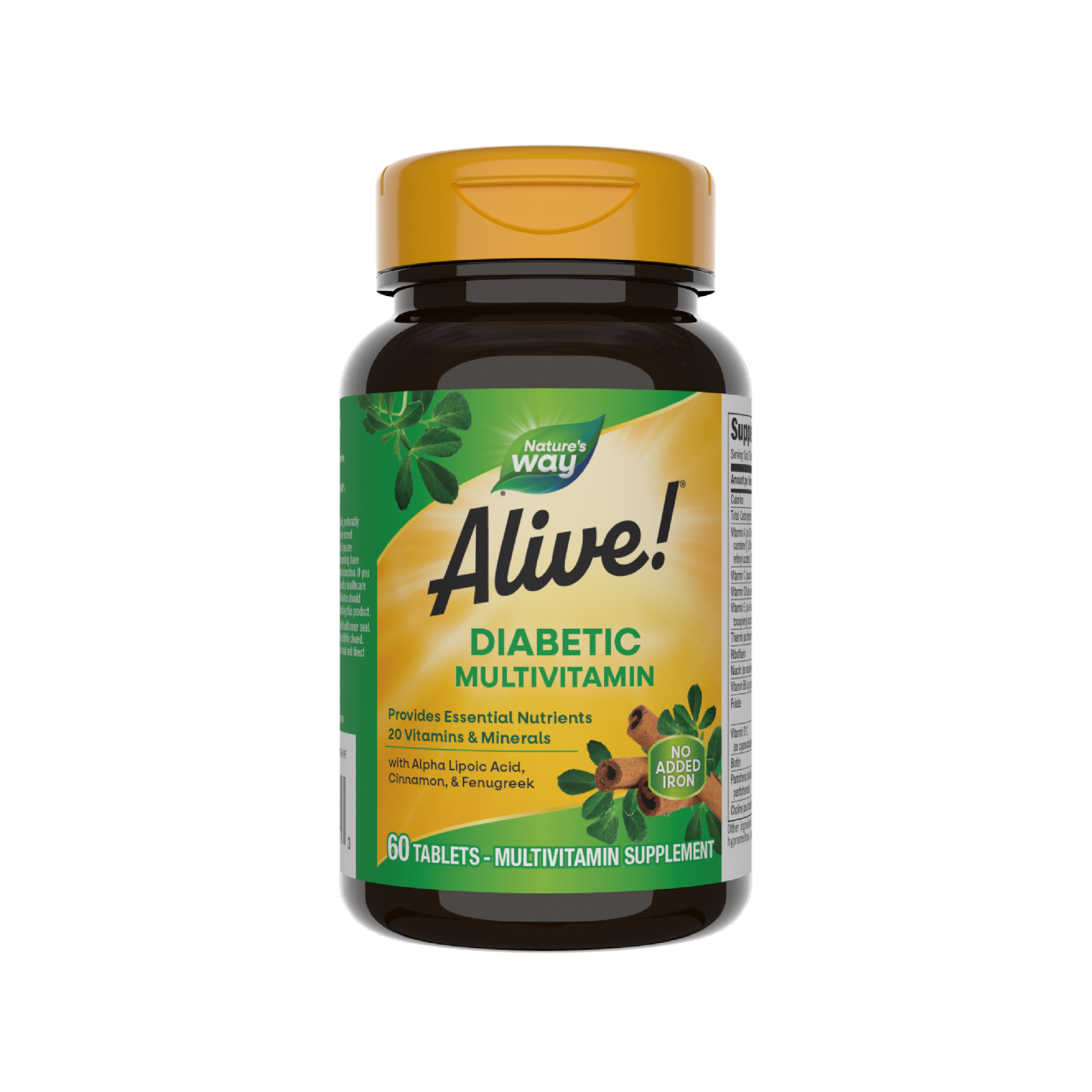 Diabetic Multivitamin Alive Nature's Way, 60 tablete, Secom