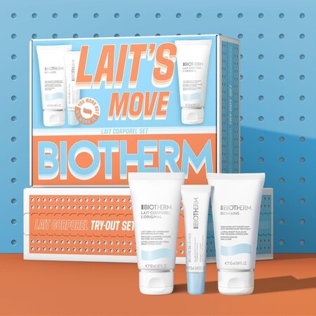 Set ingrijire Lait's Move Lait Corporel, 50 ml + 50 ml + 13 ml, Biotherm 699623