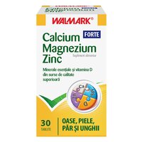 Calciu Magneziu Zinc Forte, 30 tablete
