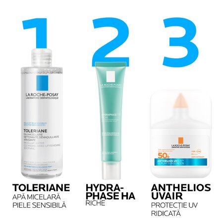 Crema intens hidratanta Hydraphase HA Riche, 40 ml, La Roche-Posay 750836