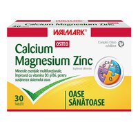 Calciu Magneziu Zinc Osteo, 30 tablete, Walmark