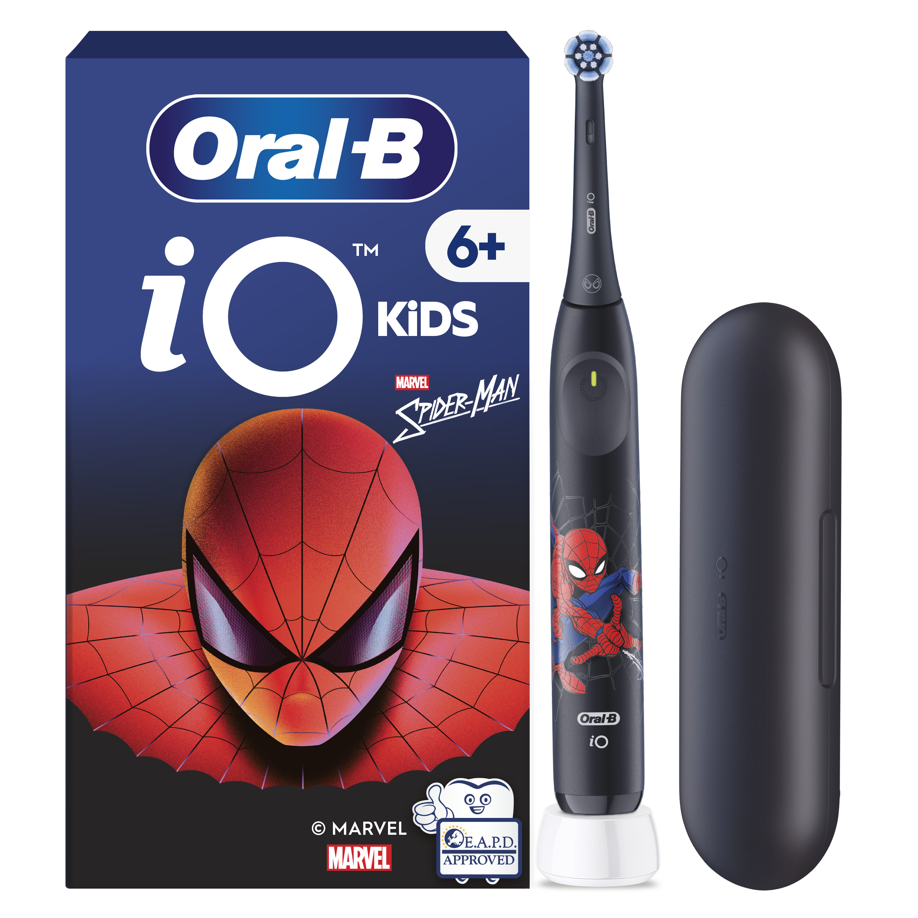Periuta de dinti electrica pentru varste de 6+ iO Kids Marvel Spiderman, Oral-B
