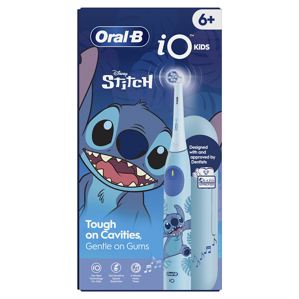Periuta de dinti electrica pentru varste de 6+ iO Kids Disney Stitch, 1 bucata, Oral-B