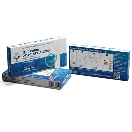 Test rapid detectare alcool din saliva tip stilou Fit2Drive, 1 bucata, Crp Fusion 700980