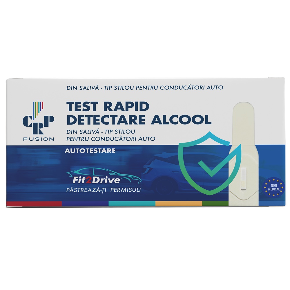 Test rapid detectare alcool din saliva tip stilou Fit2Drive, 1 bucata, Crp Fusion