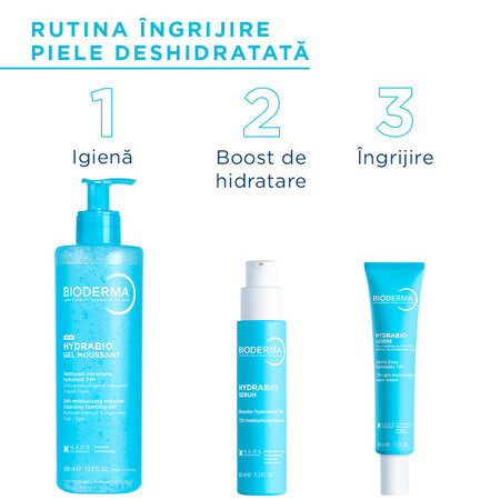 Crema de fata pe baza de apa, pentru ten normal sau mixt Hydrabio Legere, 40 ml, Bioderma 739385