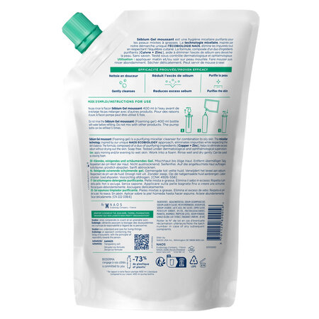 Rezerva eco gel spumant purifiant Sebium, 400 ml, Bioderma 701161