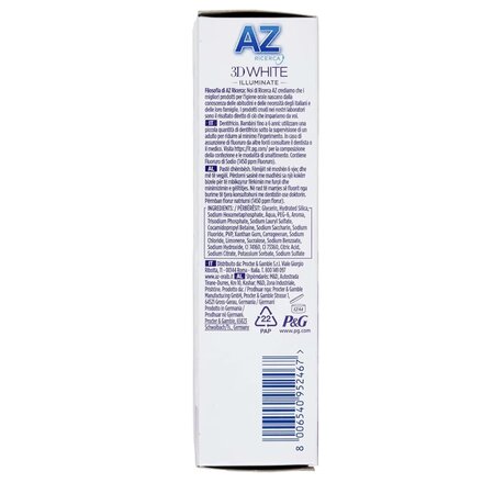 Pasta de dinti pentru albire 3D White Illuminate Splendent, 50 ml, AZ Ricerca 701712