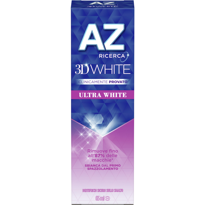 Pasta de dinti pentru albire  3D White, Ultra White AZ, 65 ml, Ricerca