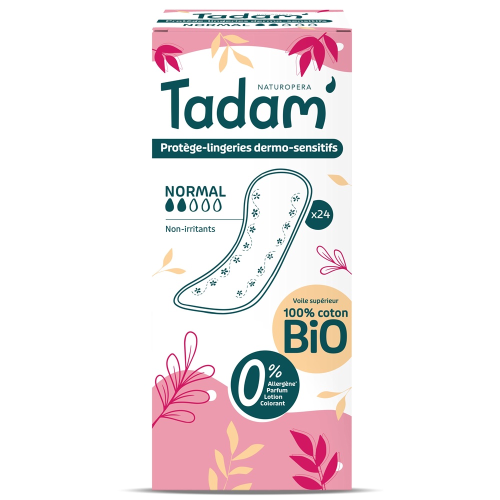 Absorbante zilnice Bio hipoalergenice Normal, 24 bucati, Tadam
