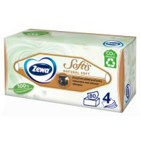 Servetele faciale in 4 straturi Softis Natural Soft, 80 bucati, Zewa