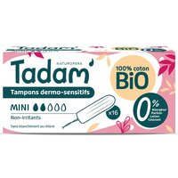 Tampoane bio hipoalergenice Mini, 16 bucati, Tadam
