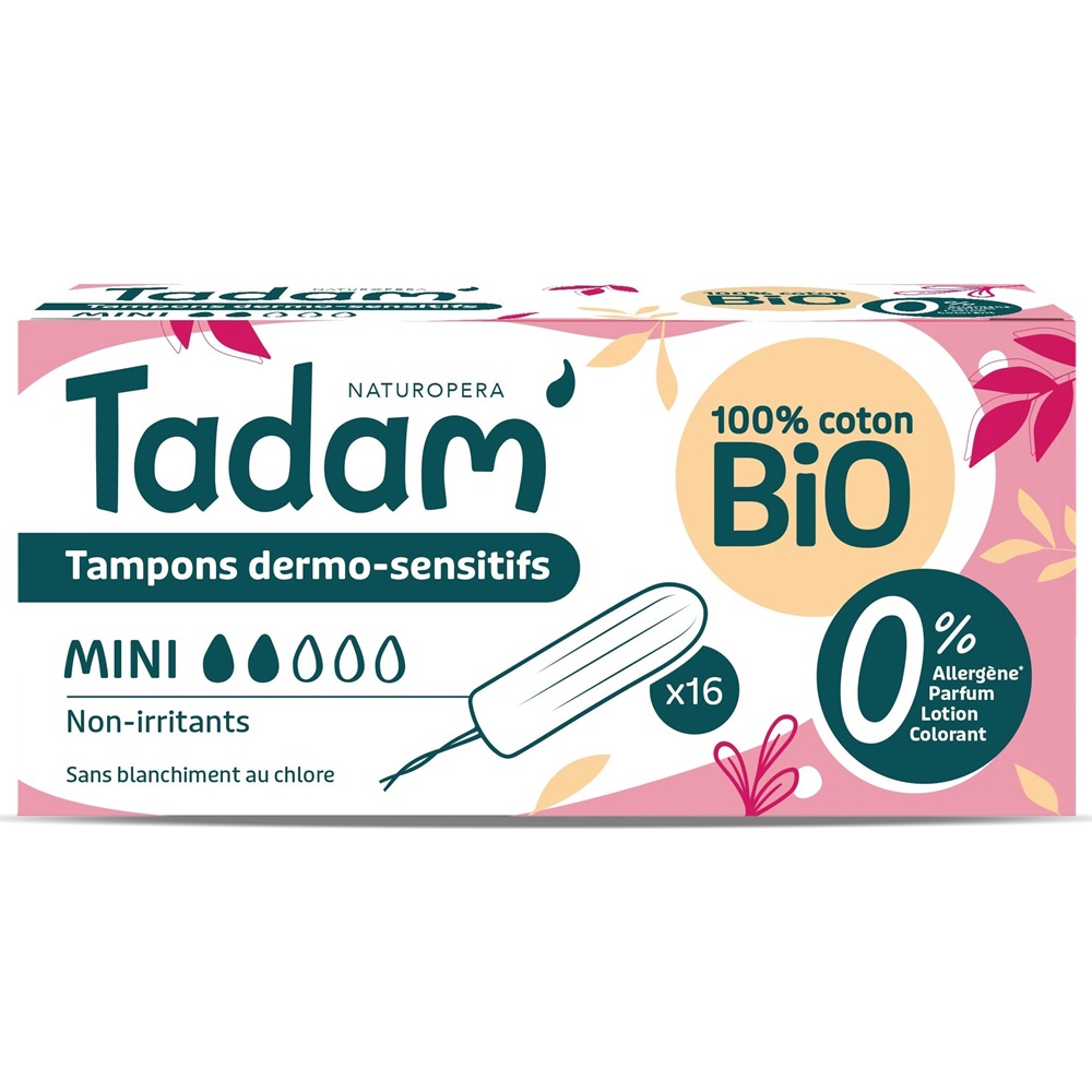 Tampoane Bio hipoalergenice Mini, 16 bucati, Tadam