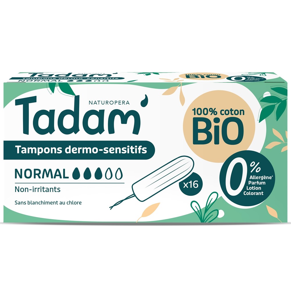 Tampoane Bio hipoalergenice Normal, 16 bucati, Tadam