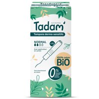 Tampoane cu aplicator Bio hipoalergenice Normal, 16 bucati, Tadam