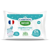 Servetele umede hipoalergenice, fara parfum cu extract de musetel Nature, 58 bucati, Carryboo