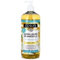 Sapun lichid si gel de dus Bio de Marsilia cu flori de portocal, 1000 ml, Coslys