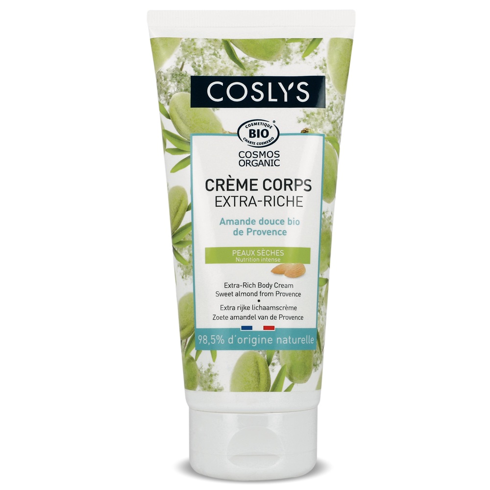 Crema de corp Bio hranitoare cu migdale dulci Cosmos Organic, 200 ml, Coslys