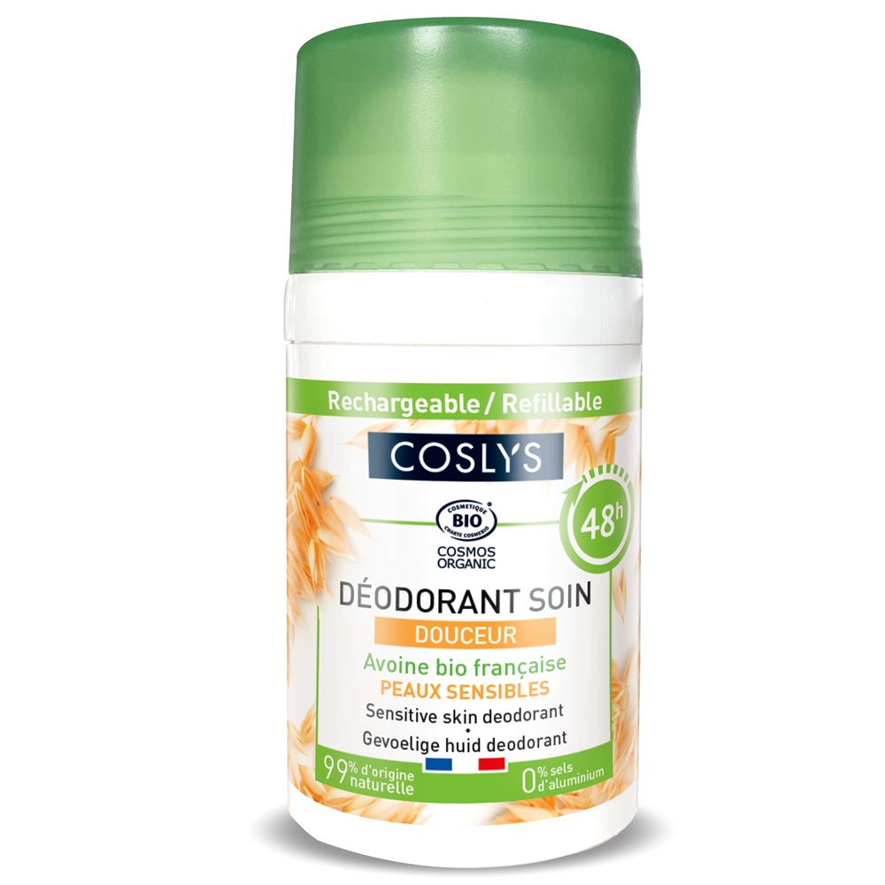 Deodorant roll-on Bio delicat cu parfum floral si fructat Cosmos Organic, 50 ml, Coslys