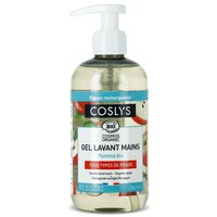 Gel Bio de curatare pentru maini fara sapun cu extract de mere Cosmos Organic, 300 ml, Coslys