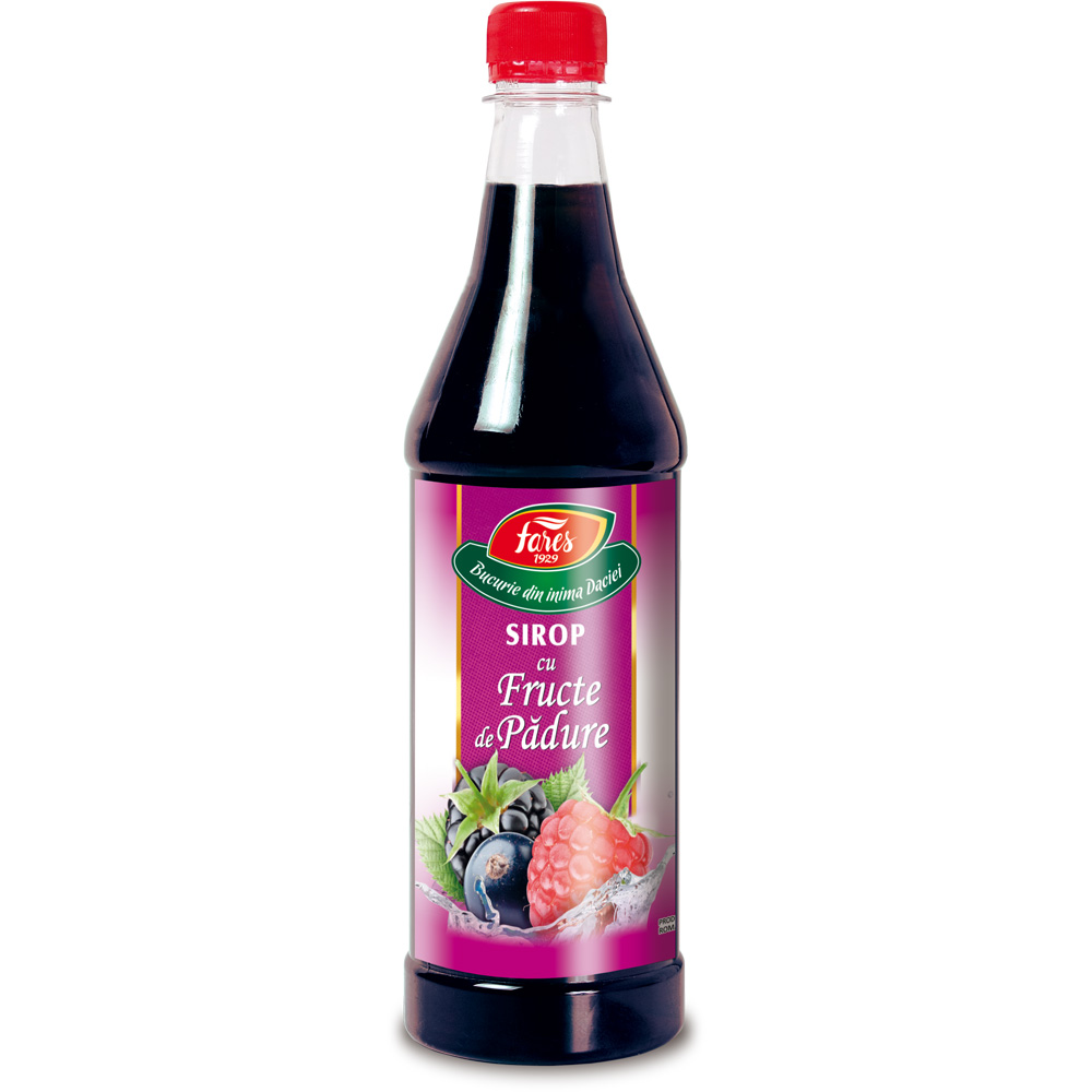Sirop cu fructe de padure, 700 ml, Fares