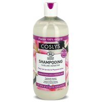 Sampon Bio pentru repararea parului slab si despicat cu crin si fitocheratina Cosmos Organic, 500 ml, Coslys