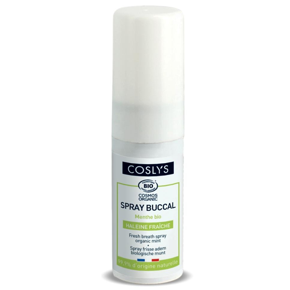 Spray de gura Bio pentru respiratie proaspata cu menta Cosmos Organic, 15 ml, Coslys