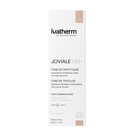 Fond de ten fluid SPF50+ 02 Vanila Joviale, 30 ml, Ivatherm 702942