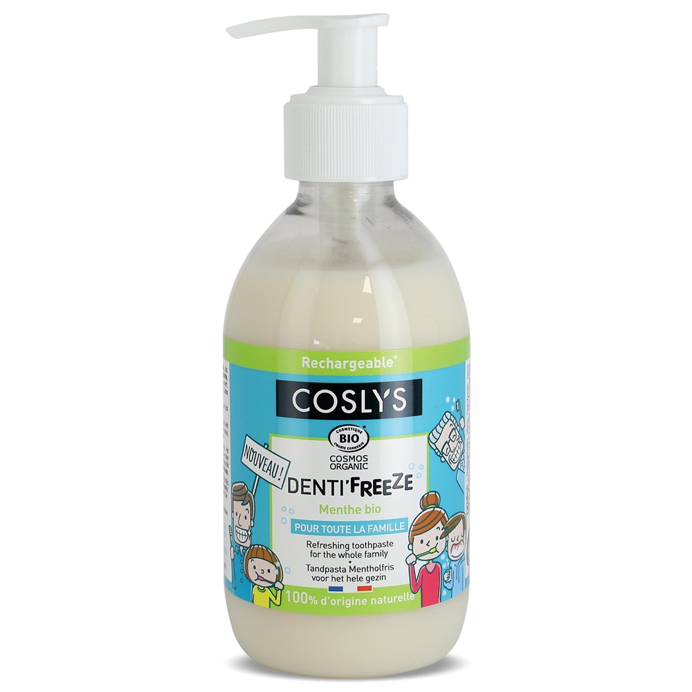 Pasta de dinti Bio pentru respiratie proaspata cu menta, +7 ani Cosmos Organic, 350 g, Coslys