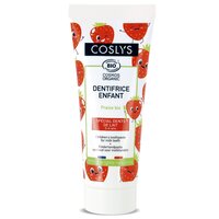 Pasta de dinti Bio cu aroma de capsuni pentru copii 3-6 ani Cosmos Organic, 50 ml, Coslys