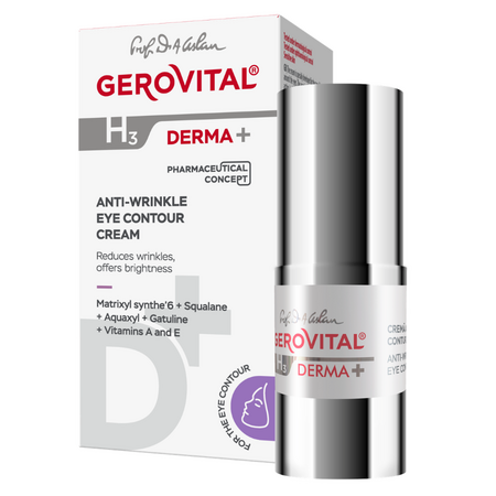 Crema antirid contur ochi H3 Derma+, 15 ml, Gerovital 735214